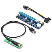 PCE164P-N03 VER006C Riser Mini PCI-E da 1X a 16X per scheda immagine esterna per laptop, Blue Board 6pin, Blackboard 6pin, Blackboard 4pin, M2 To 6pin