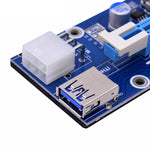 PCE164P-N03 VER006C Riser Mini PCI-E da 1X a 16X per scheda immagine esterna per laptop, Blue Board 6pin, Blackboard 6pin, Blackboard 4pin, M2 To 6pin