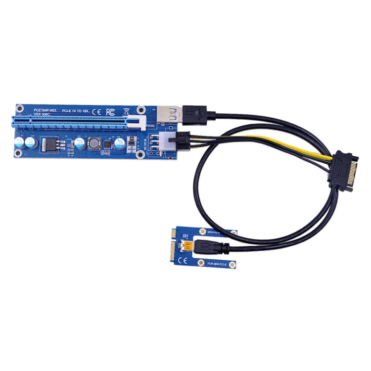 PCE164P-N03 VER006C Riser Mini PCI-E da 1X a 16X per scheda immagine esterna per laptop, Blue Board 6pin, Blackboard 6pin, Blackboard 4pin, M2 To 6pin