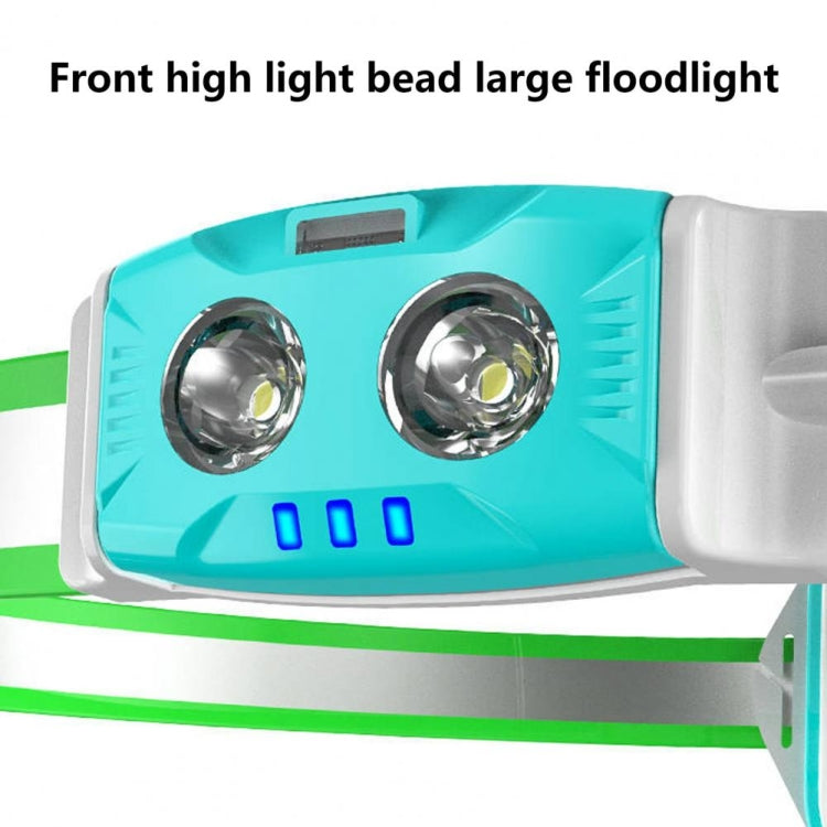 Luce da petto con cinturino per luce da corsa ricaricabile tramite USB