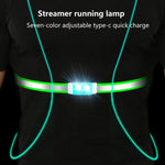 Luce da petto con cinturino per luce da corsa ricaricabile tramite USB