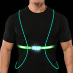 Luce da petto con cinturino per luce da corsa ricaricabile tramite USB