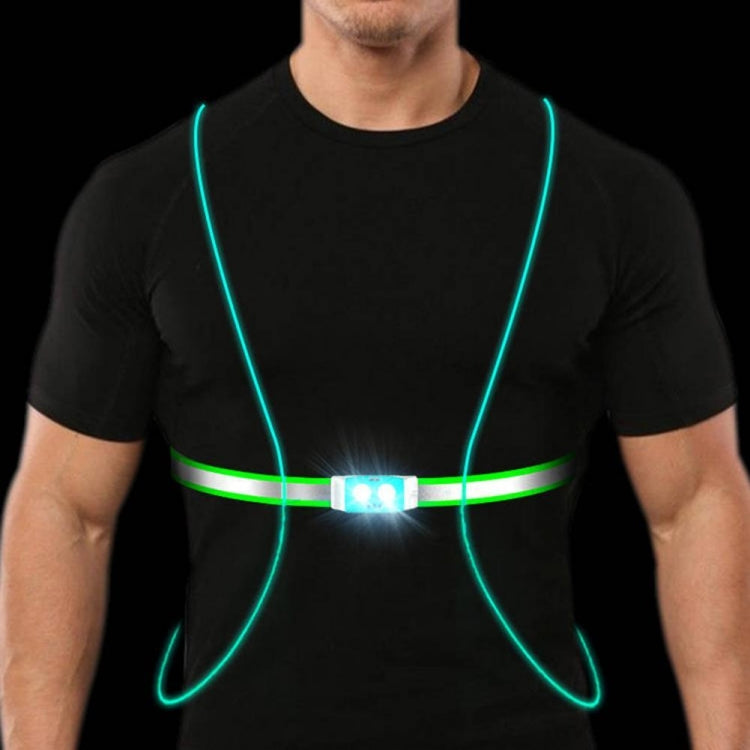 Luce da petto con cinturino per luce da corsa ricaricabile tramite USB