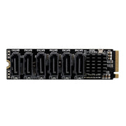 M2 M-KEY PCIE 3.0 a SATA6G Scheda di espansione di trasferimento Scheda di espansione del disco rigido a 6 porte, 6 Port