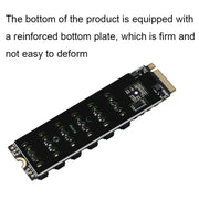 M2 M-KEY PCIE 3.0 a SATA6G Scheda di espansione di trasferimento Scheda di espansione del disco rigido a 6 porte, 6 Port
