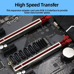 M2 M-KEY PCIE 3.0 a SATA6G Scheda di espansione di trasferimento Scheda di espansione del disco rigido a 6 porte, 6 Port