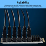 M2 M-KEY PCIE 3.0 a SATA6G Scheda di espansione di trasferimento Scheda di espansione del disco rigido a 6 porte, 6 Port