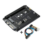 ENCNF2S-N01 Scheda di trasferimento da NGFF a SATA3 M.2 KEY B-M Adattatore di conversione interfaccia da SSD a 6 Gbps, With Baffle, With SATA 22pin Cable, Without Baffle