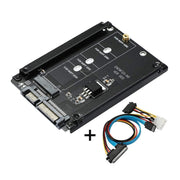 ENCNF2S-N01 Scheda di trasferimento da NGFF a SATA3 M.2 KEY B-M Adattatore di conversione interfaccia da SSD a 6 Gbps, With Baffle, With SATA 22pin Cable, Without Baffle