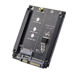 ENCNF2S-N01 Scheda di trasferimento da NGFF a SATA3 M.2 KEY B-M Adattatore di conversione interfaccia da SSD a 6 Gbps, With Baffle, With SATA 22pin Cable, Without Baffle