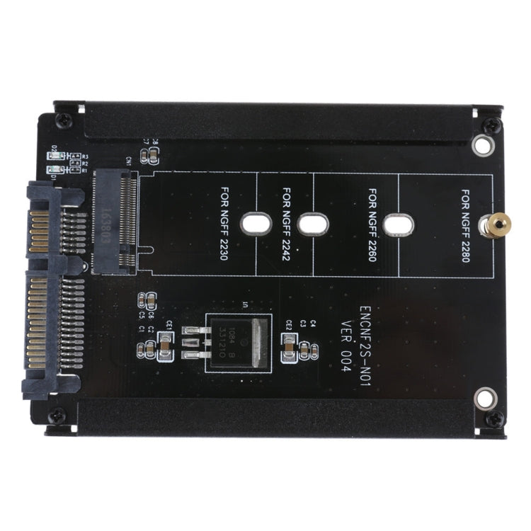 ENCNF2S-N01 Scheda di trasferimento da NGFF a SATA3 M.2 KEY B-M Adattatore di conversione interfaccia da SSD a 6 Gbps, With Baffle, With SATA 22pin Cable, Without Baffle