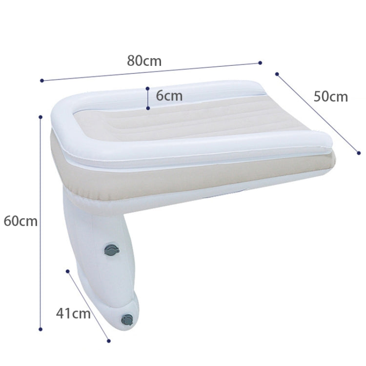Lettino gonfiabile per bambini da viaggio all'aperto Materasso gonfiabile per aereo pieghevole posteriore per auto per bambini, Gray, Gray+Seat Belt, Gray+Inflator, Gray+Storage Bag, Gray+Inflator+Storage Bag+Seat Belt                                  ...