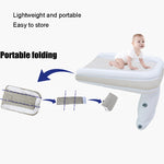 Lettino gonfiabile per bambini da viaggio all'aperto Materasso gonfiabile per aereo pieghevole posteriore per auto per bambini, Gray, Gray+Seat Belt, Gray+Inflator, Gray+Storage Bag, Gray+Inflator+Storage Bag+Seat Belt                                  ...