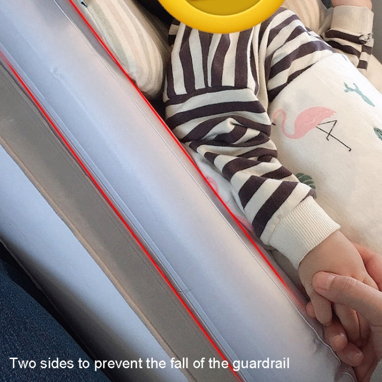 Lettino gonfiabile per bambini da viaggio all'aperto Materasso gonfiabile per aereo pieghevole posteriore per auto per bambini, Gray, Gray+Seat Belt, Gray+Inflator, Gray+Storage Bag, Gray+Inflator+Storage Bag+Seat Belt                                  ...