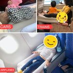 Lettino gonfiabile per bambini da viaggio all'aperto Materasso gonfiabile per aereo pieghevole posteriore per auto per bambini, Gray, Gray+Seat Belt, Gray+Inflator, Gray+Storage Bag, Gray+Inflator+Storage Bag+Seat Belt                                  ...