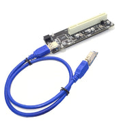 Riser Card Extend Adapter Aggiungi scheda di espansione per computer PC, PCI-E 1X To Single PCI, PCI-E 1X To Dual PCI, PCI-E 1X To Single PCI With baffle