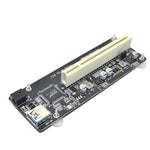 Riser Card Extend Adapter Aggiungi scheda di espansione per computer PC, PCI-E 1X To Single PCI, PCI-E 1X To Dual PCI, PCI-E 1X To Single PCI With baffle