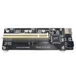 Riser Card Extend Adapter Aggiungi scheda di espansione per computer PC, PCI-E 1X To Single PCI, PCI-E 1X To Dual PCI, PCI-E 1X To Single PCI With baffle