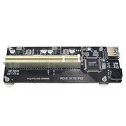 Riser Card Extend Adapter Aggiungi scheda di espansione per computer PC, PCI-E 1X To Single PCI, PCI-E 1X To Dual PCI, PCI-E 1X To Single PCI With baffle