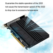 NVMe M.2 MKEY SSD RAID Array Scheda madre PCIE Split Card Dissipatore di calore, Heatsink