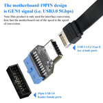 USB 3.0 19PIN Header to Type-E Front A-Key Interface Estende le porte USB al PC, USB 3.0 19PIN   Outward, USB 3.0 19PIN   Up-high, USB 3.0 19PIN   Upward