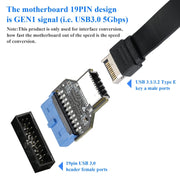 USB 3.0 19PIN Header to Type-E Front A-Key Interface Estende le porte USB al PC, USB 3.0 19PIN   Outward, USB 3.0 19PIN   Up-high, USB 3.0 19PIN   Upward
