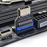 USB 3.0 19PIN Header to Type-E Front A-Key Interface Estende le porte USB al PC, USB 3.0 19PIN   Outward, USB 3.0 19PIN   Up-high, USB 3.0 19PIN   Upward