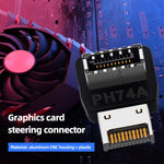 Interfaccia scheda madre computer USB 3.1 tipo E da 2 pezzi Adattatore tipo C frontale a gomito a 90 gradi