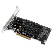 Doppia scheda divisa NVME Raid PCI-EX8 a scheda di trasferimento porta SATA10, 10 Port