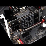 Doppia scheda divisa NVME Raid PCI-EX8 a scheda di trasferimento porta SATA10, 10 Port