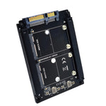 Scheda di trasferimento da MSATA a SATA3 Unità a stato solido SSD a scheda di conversione dell'interfaccia 6G, MSATA To SATA3