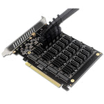 PCIEX16 NVME M.2 RAID Array Expansion Scheda di trasferimento porta SATA 20, 20 Port