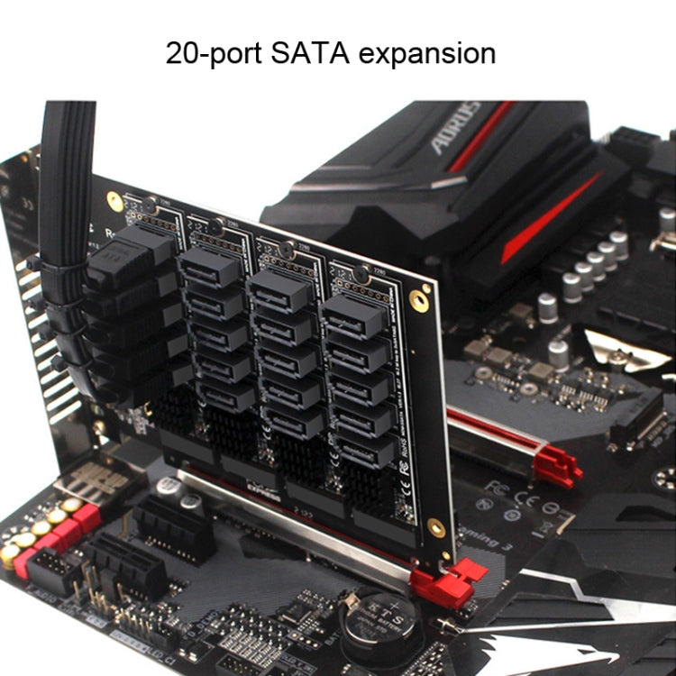PCIEX16 NVME M.2 RAID Array Expansion Scheda di trasferimento porta SATA 20, 20 Port