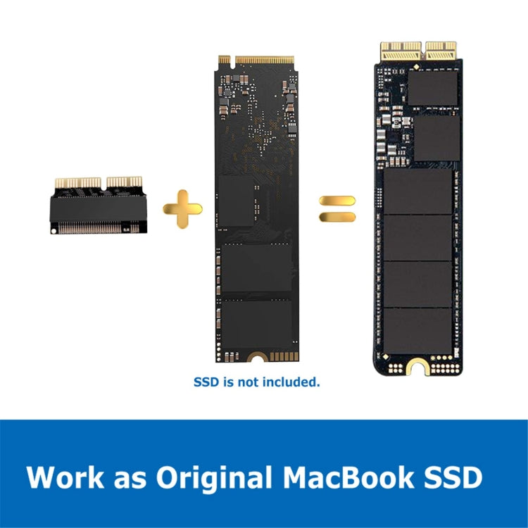 Adattatore SSD M.2 PCIE NVME per MacBook Air Pro Retina metà 2013-2017, M.2 PCIE NVME SSD Green, M.2 PCIE NVME SSD Black