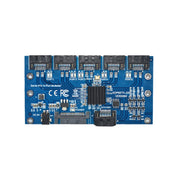 Scheda di espansione SATA Scheda riser da 1 a 5 porte, SATA3.0 6Gbps JMB575 Chip, SATA2.0 3Gbps JMB321 Chip