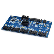 Scheda di espansione SATA Scheda riser da 1 a 5 porte, SATA3.0 6Gbps JMB575 Chip, SATA2.0 3Gbps JMB321 Chip