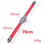 Per Dyson V7 V8 V10 V11 Accessori per aste di prolunga pieghevoli per aspirapolvere, Foldable Pipe (Red)