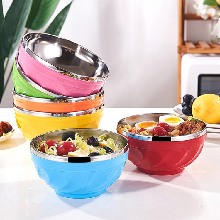 Ciotola in acciaio inossidabile a doppio strato con coperchio per bambini, 6pcs /Set 13cm, 6pcs /Set 15cm, 6pcs /Set 17cm