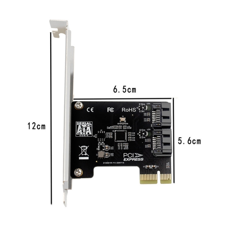 Scheda di espansione PCIE 5 porte SATA 3.0 Scheda di conversione telaio desktop computer da 6 Gbps