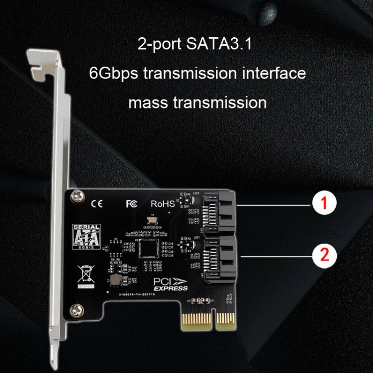 Scheda di espansione PCIE 5 porte SATA 3.0 Scheda di conversione telaio desktop computer da 6 Gbps