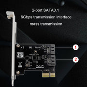 Scheda di espansione PCIE 5 porte SATA 3.0 Scheda di conversione telaio desktop computer da 6 Gbps
