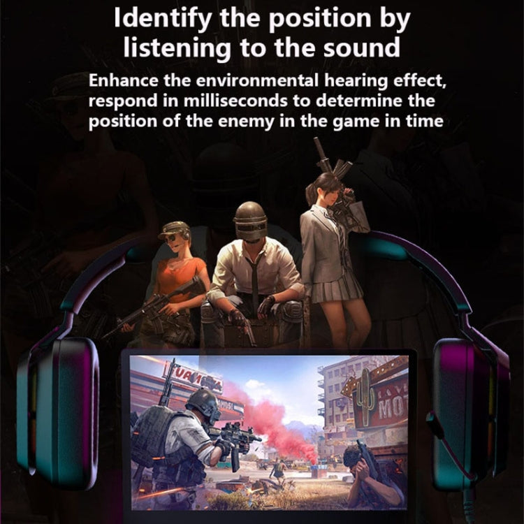 Ajazz AX368 Auricolare RGB per il riconoscimento audio di giochi per computer, AX368 3.5mm Version Pink, AX368 3.5mm Version Black, AX368 7.1 Channel Version Pink, AX368 7.1 Channel Version Black