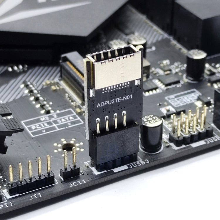 Pannello frontale USB 2.0 Header Adattatore interno da USB 9 pin a USB 2.0 tipo E, USB 2.0 9pin