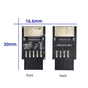 Pannello frontale USB 2.0 Header Adattatore interno da USB 9 pin a USB 2.0 tipo E, USB 2.0 9pin
