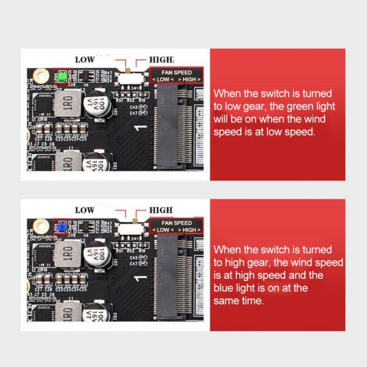 PCI-E X16 a M.2 M-key NVME X4 SSD Supporto adattatore di espansione array RAID 2242/2260/2280/22110, PH44Plus