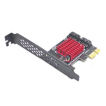 Scheda di espansione PCI-E 1X GEN3 a SATA3.0 2 porte 6 Gbps Espansione trasferimento Disco rigido IPFS, PCI-E 1X GEN3 To SATA3.0