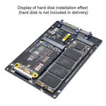 Scheda SATA 22PIN a MSATA o M.2 NGFF SATA Scheda convertitore SSD 2 in 1, Only Card, With SATA 22pin Cable, With USB 3.0 Cable