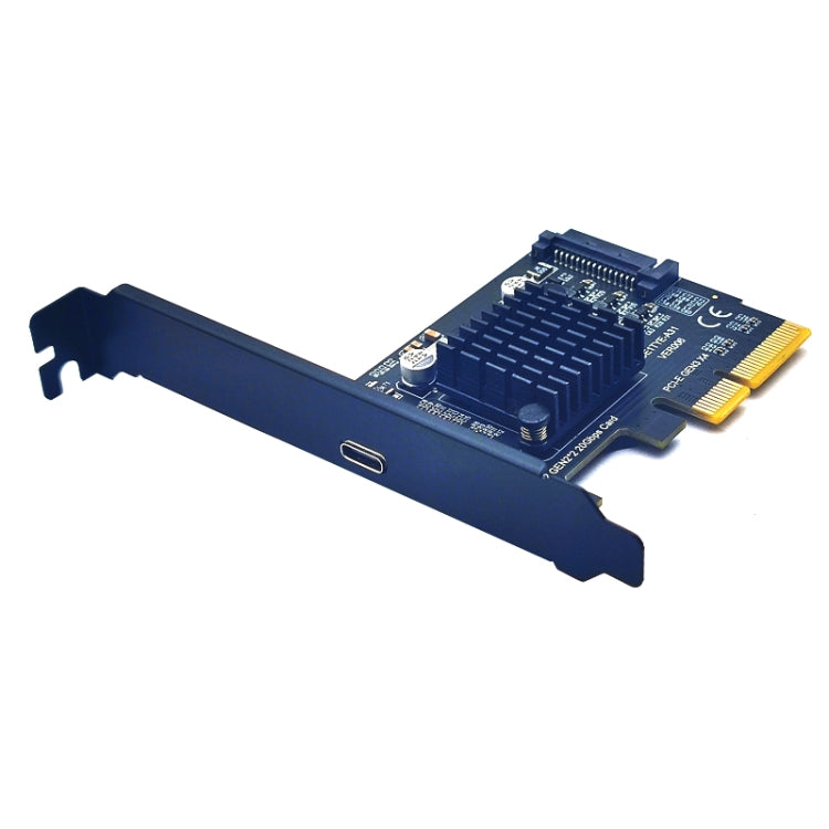 Scheda di espansione PCI-E 4X a USB3.2 Gen2x2 Type-C 20Gbps SATA Chip Asmedia ASM3242, PCI-E 4X To USB3.2 Gen2x2 Type-C
