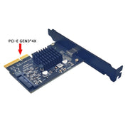 Scheda di espansione PCI-E 4X a USB3.2 Gen2x2 Type-C 20Gbps SATA Chip Asmedia ASM3242, PCI-E 4X To USB3.2 Gen2x2 Type-C