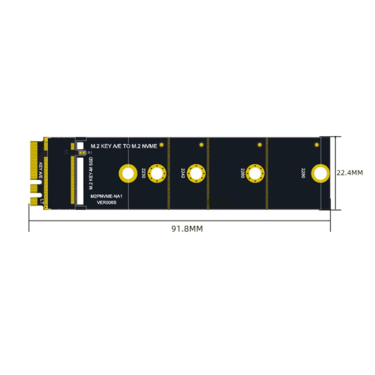 Interfaccia WIFI scheda di espansione adattatore M2 KEY A/E a NVME KEY-M, M2 KEY A/E to NVME KEY-M